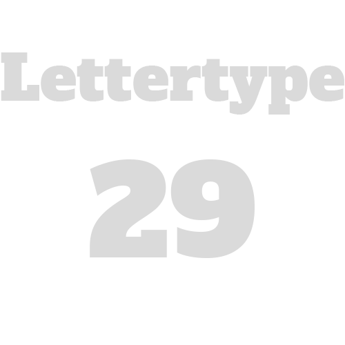 Naamsticker | Lettertype 29