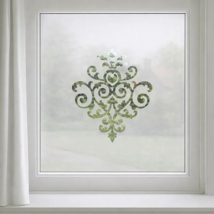 Raamfolie met ornament