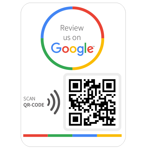 Google Review QR Code sticker
