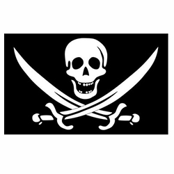Piraten vlag sticker