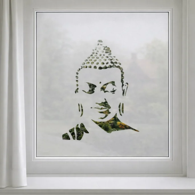 Raamfolie buddha
