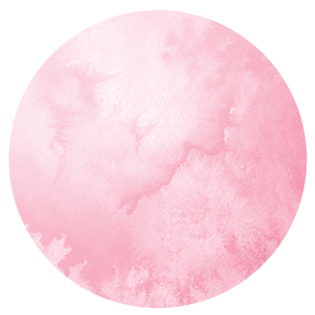 Muursticker wandcirkel aquarel Roze tinten
