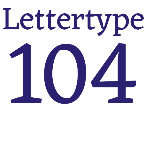 Lettertype 104