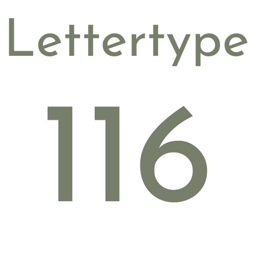 Lettertype 116