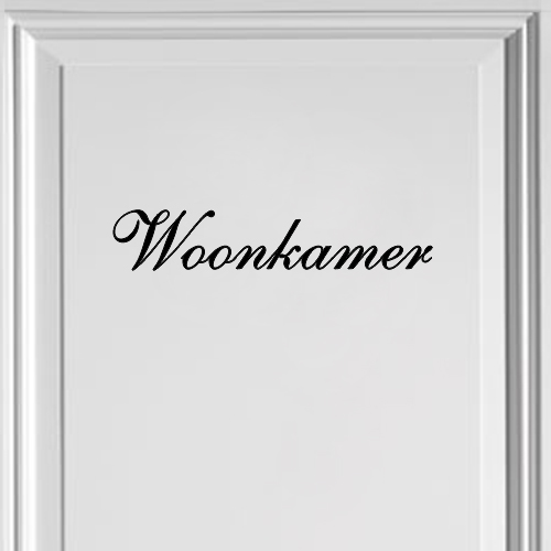 Deursticker Woonkamer