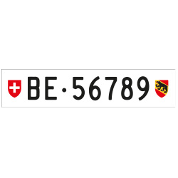 Kenteken sticker – Zwitserland – Zwitsers kenteken (1 st)