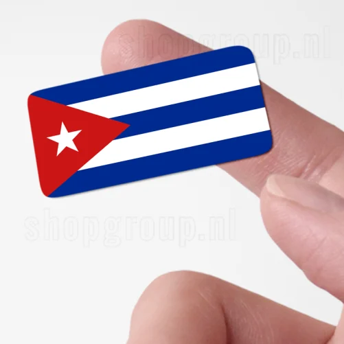 Vlag Cuba sticker
