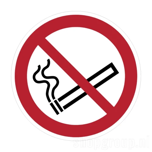 Roken verboden sticker P002