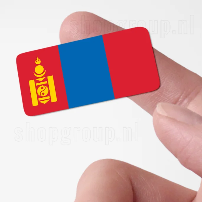 Vlag Mongolië sticker