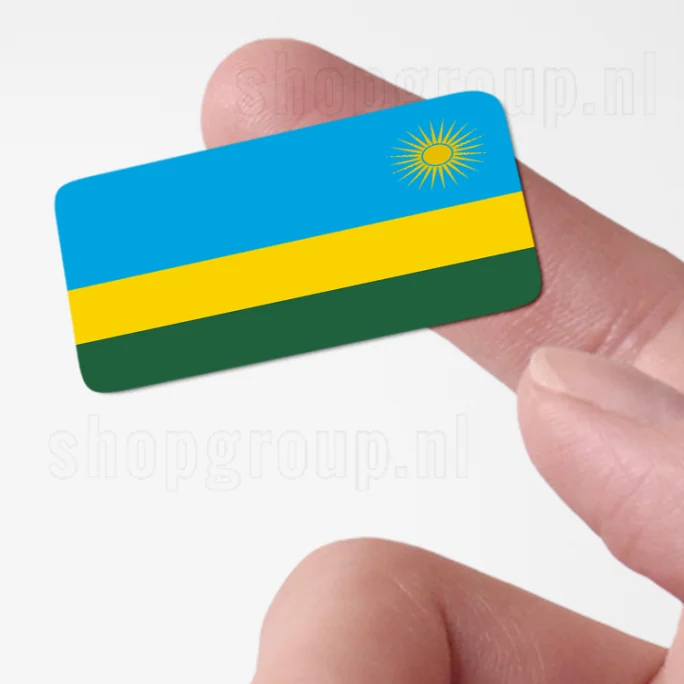 Vlag Rwanda sticker