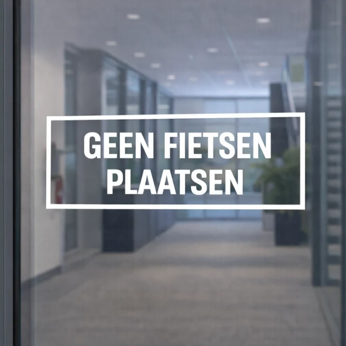 Geen fietsen plaatsen sticker